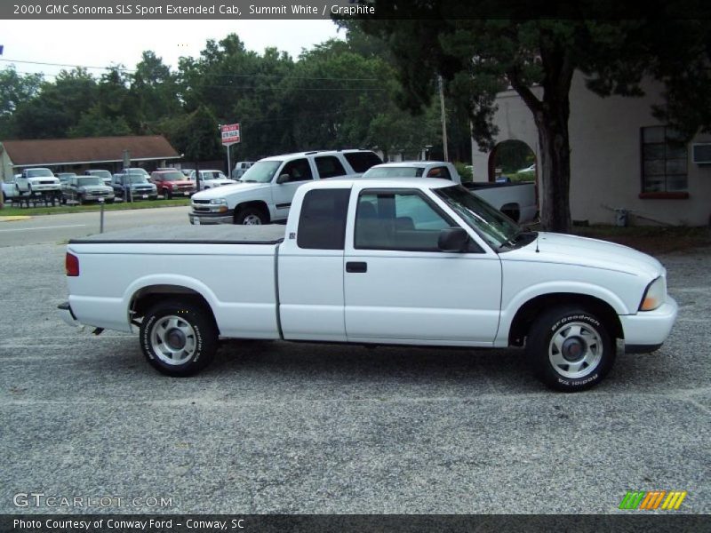 Summit White / Graphite 2000 GMC Sonoma SLS Sport Extended Cab