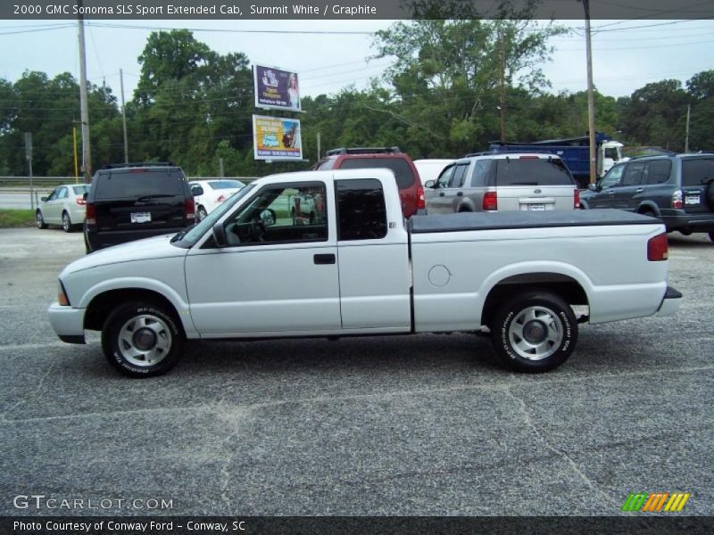 Summit White / Graphite 2000 GMC Sonoma SLS Sport Extended Cab