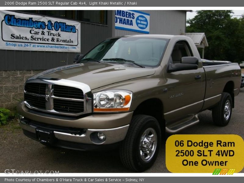 Light Khaki Metallic / Khaki 2006 Dodge Ram 2500 SLT Regular Cab 4x4