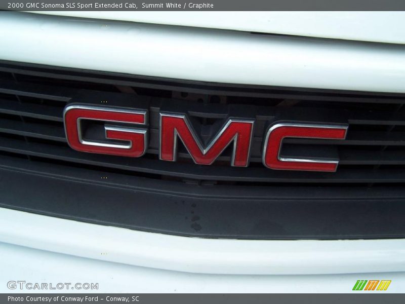 Summit White / Graphite 2000 GMC Sonoma SLS Sport Extended Cab
