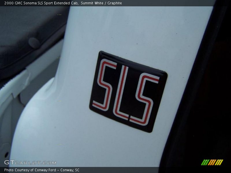 Summit White / Graphite 2000 GMC Sonoma SLS Sport Extended Cab