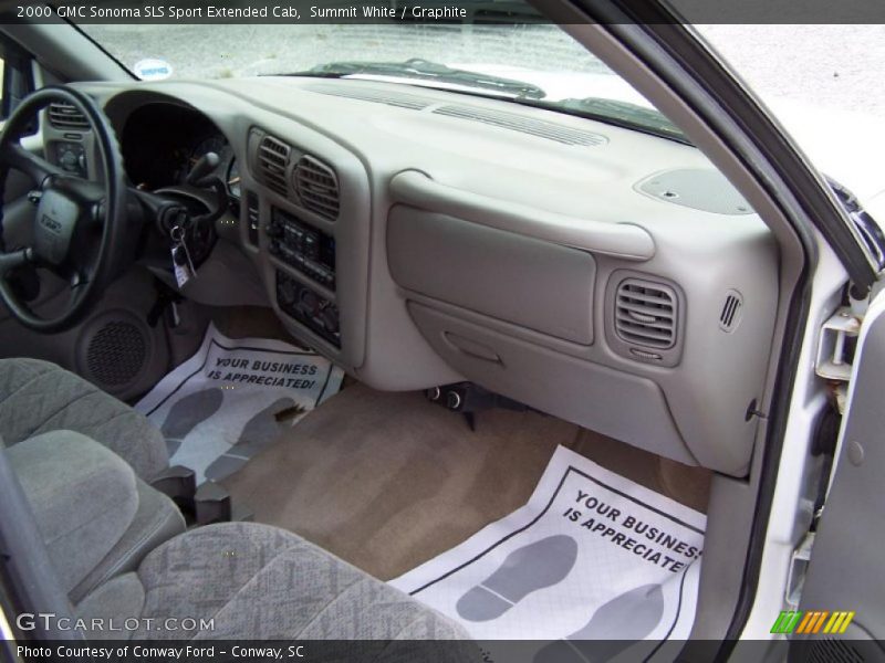 Summit White / Graphite 2000 GMC Sonoma SLS Sport Extended Cab