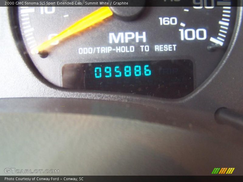 Summit White / Graphite 2000 GMC Sonoma SLS Sport Extended Cab