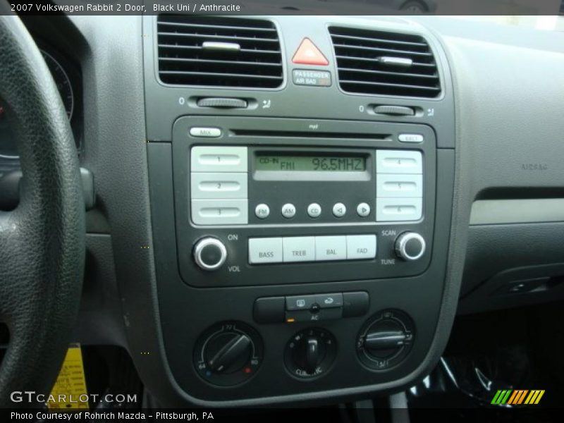 Black Uni / Anthracite 2007 Volkswagen Rabbit 2 Door