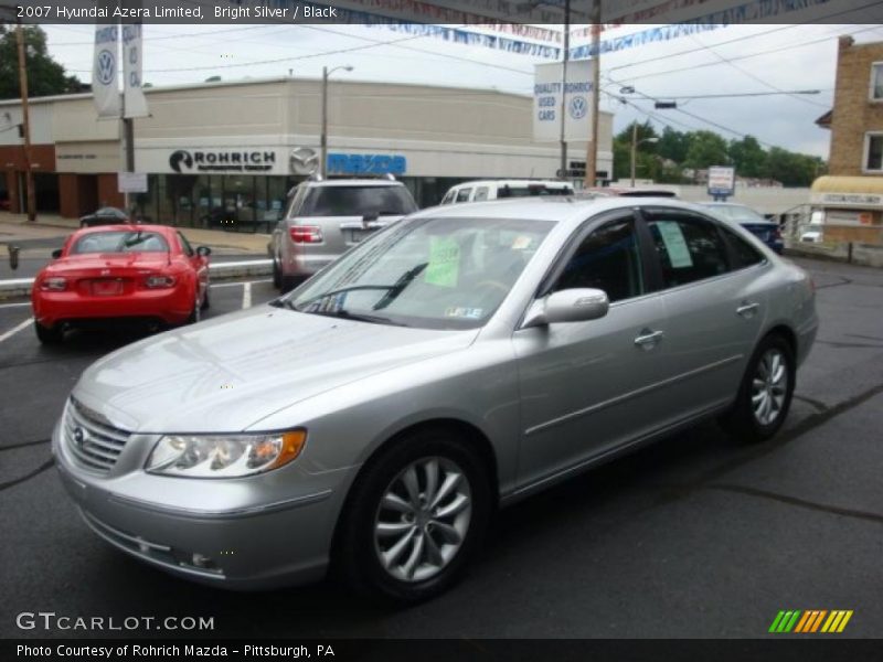 Bright Silver / Black 2007 Hyundai Azera Limited