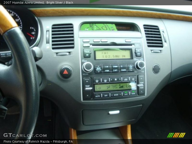 Bright Silver / Black 2007 Hyundai Azera Limited