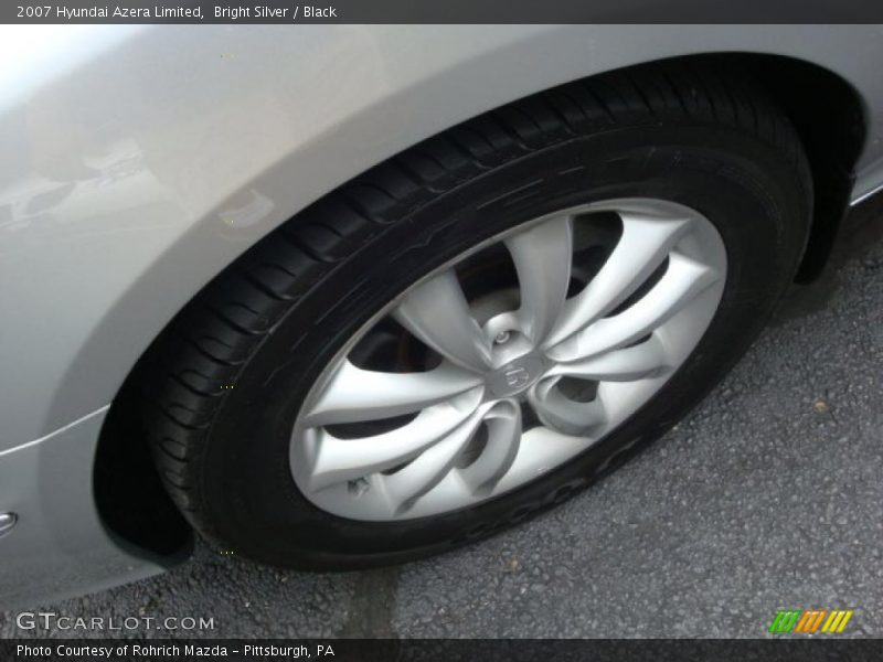 Bright Silver / Black 2007 Hyundai Azera Limited