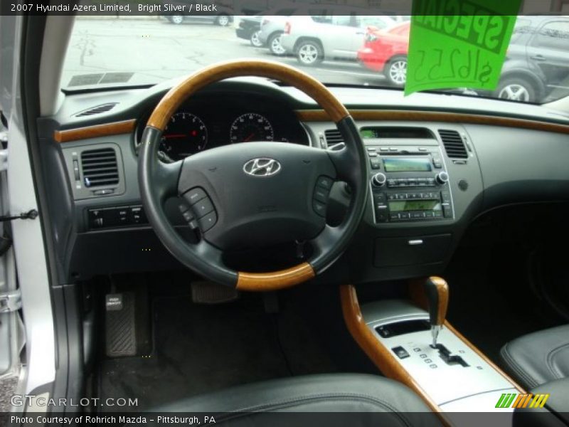 Bright Silver / Black 2007 Hyundai Azera Limited