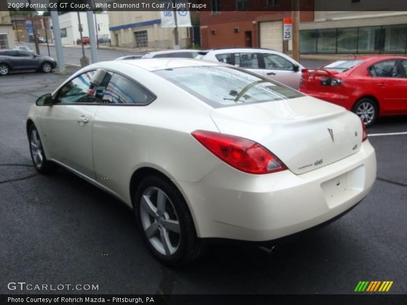 White Diamond Tri Coat / Light Taupe 2008 Pontiac G6 GT Coupe