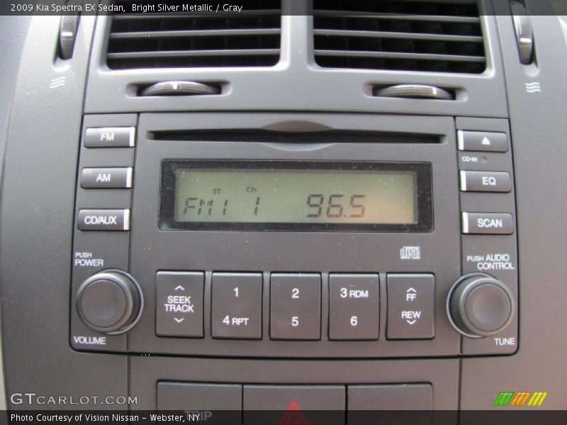 Bright Silver Metallic / Gray 2009 Kia Spectra EX Sedan