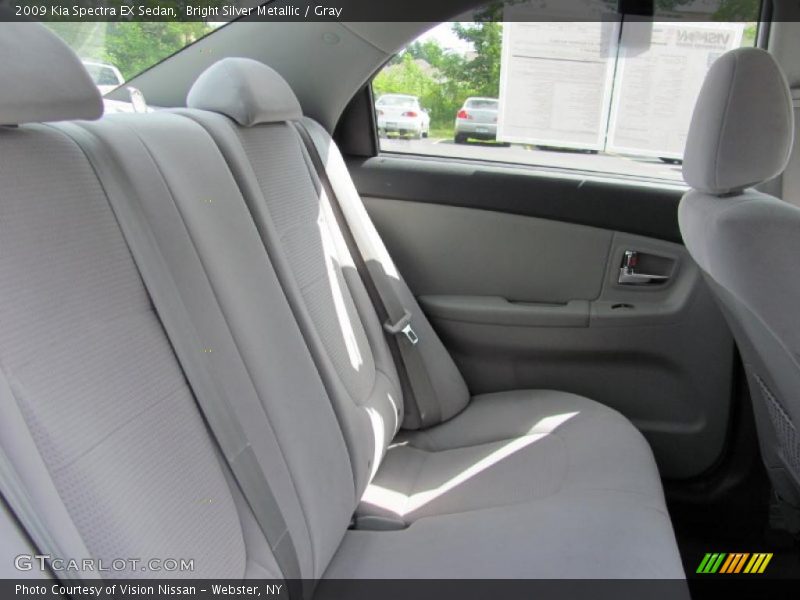 Bright Silver Metallic / Gray 2009 Kia Spectra EX Sedan