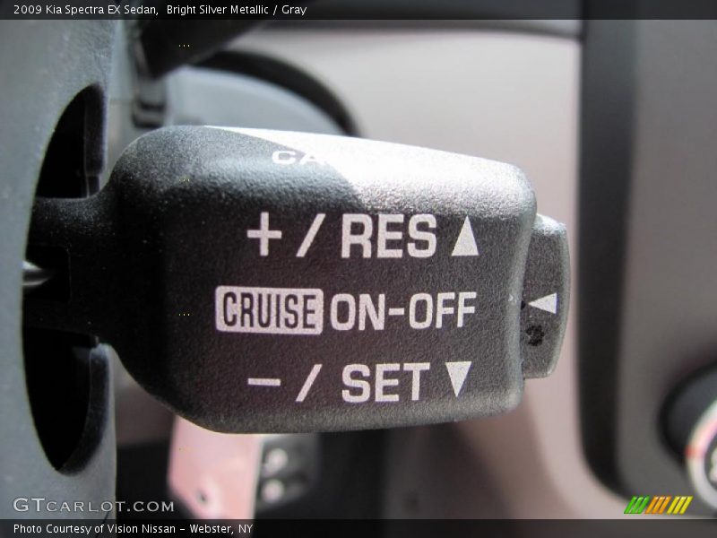 Bright Silver Metallic / Gray 2009 Kia Spectra EX Sedan