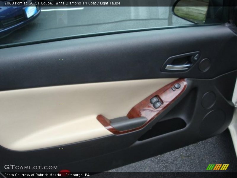 White Diamond Tri Coat / Light Taupe 2008 Pontiac G6 GT Coupe