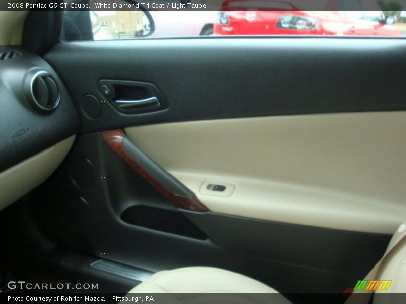 White Diamond Tri Coat / Light Taupe 2008 Pontiac G6 GT Coupe