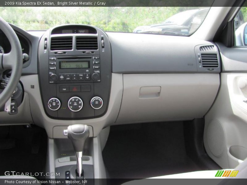 Bright Silver Metallic / Gray 2009 Kia Spectra EX Sedan