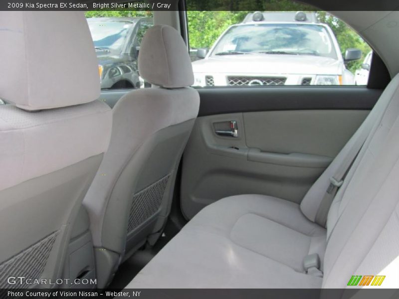 Bright Silver Metallic / Gray 2009 Kia Spectra EX Sedan
