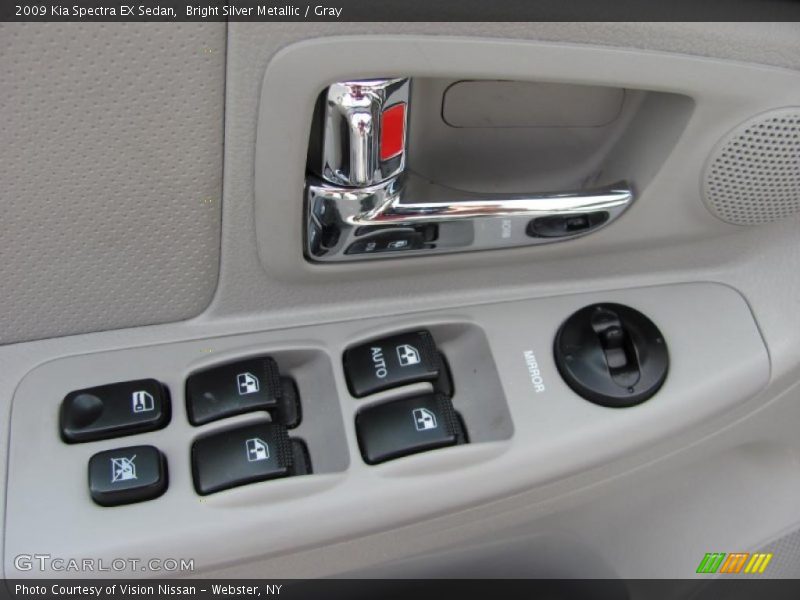 Bright Silver Metallic / Gray 2009 Kia Spectra EX Sedan