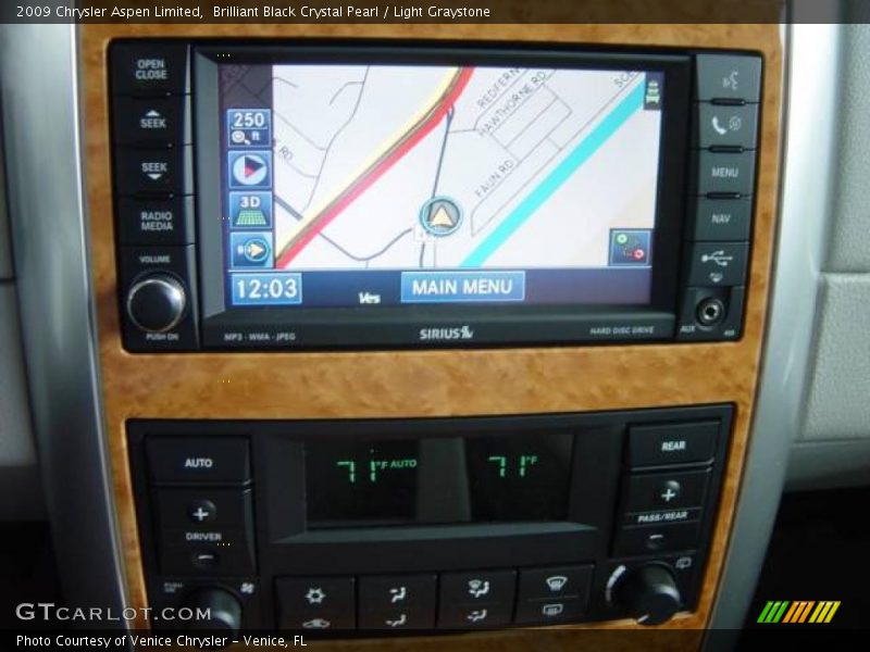 Brilliant Black Crystal Pearl / Light Graystone 2009 Chrysler Aspen Limited