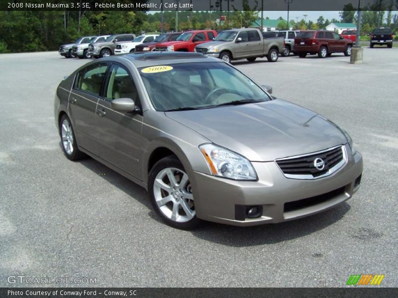 Pebble Beach Metallic / Cafe Latte 2008 Nissan Maxima 3.5 SE