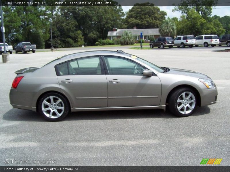 Pebble Beach Metallic / Cafe Latte 2008 Nissan Maxima 3.5 SE