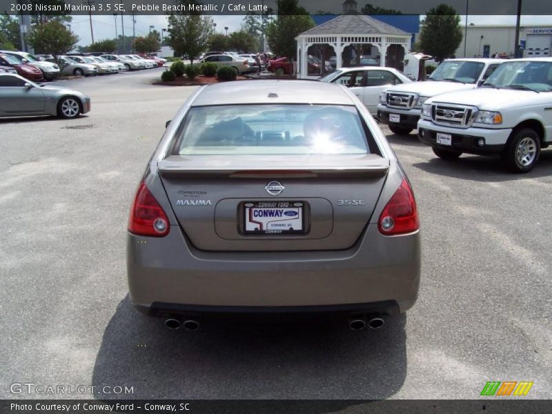 Pebble Beach Metallic / Cafe Latte 2008 Nissan Maxima 3.5 SE