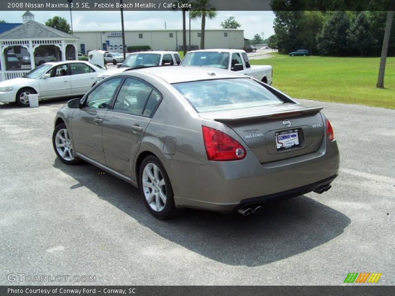 Pebble Beach Metallic / Cafe Latte 2008 Nissan Maxima 3.5 SE