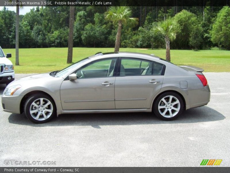 Pebble Beach Metallic / Cafe Latte 2008 Nissan Maxima 3.5 SE