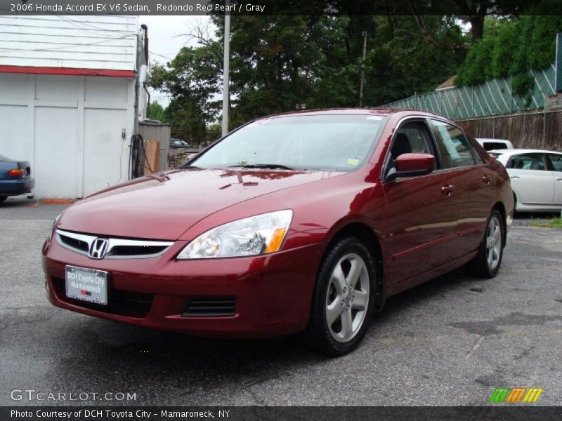 Redondo Red Pearl / Gray 2006 Honda Accord EX V6 Sedan