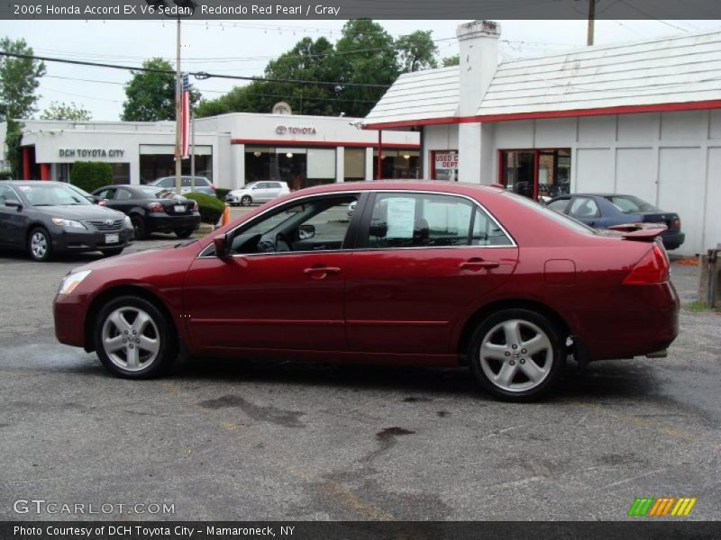 Redondo Red Pearl / Gray 2006 Honda Accord EX V6 Sedan