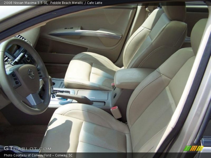 Pebble Beach Metallic / Cafe Latte 2008 Nissan Maxima 3.5 SE