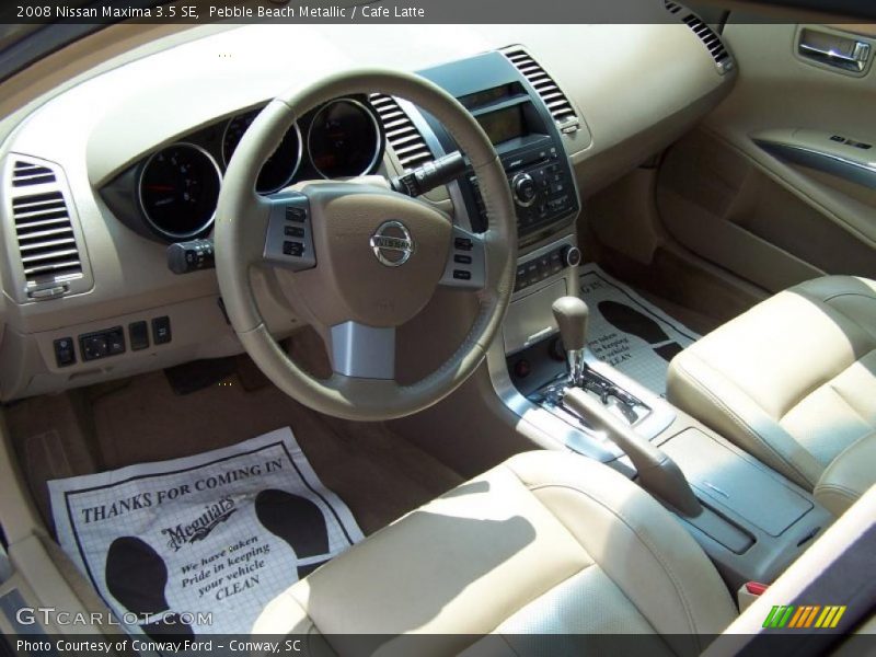 Pebble Beach Metallic / Cafe Latte 2008 Nissan Maxima 3.5 SE