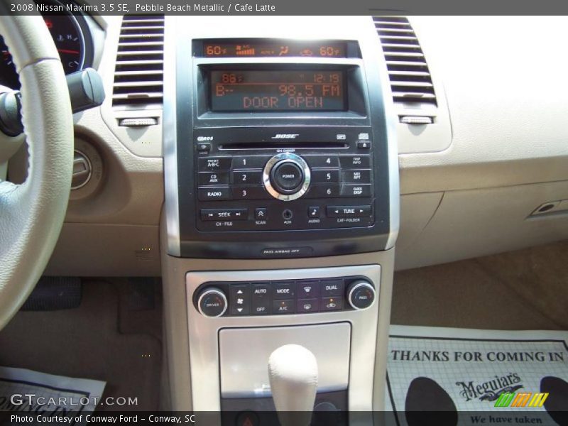 Pebble Beach Metallic / Cafe Latte 2008 Nissan Maxima 3.5 SE