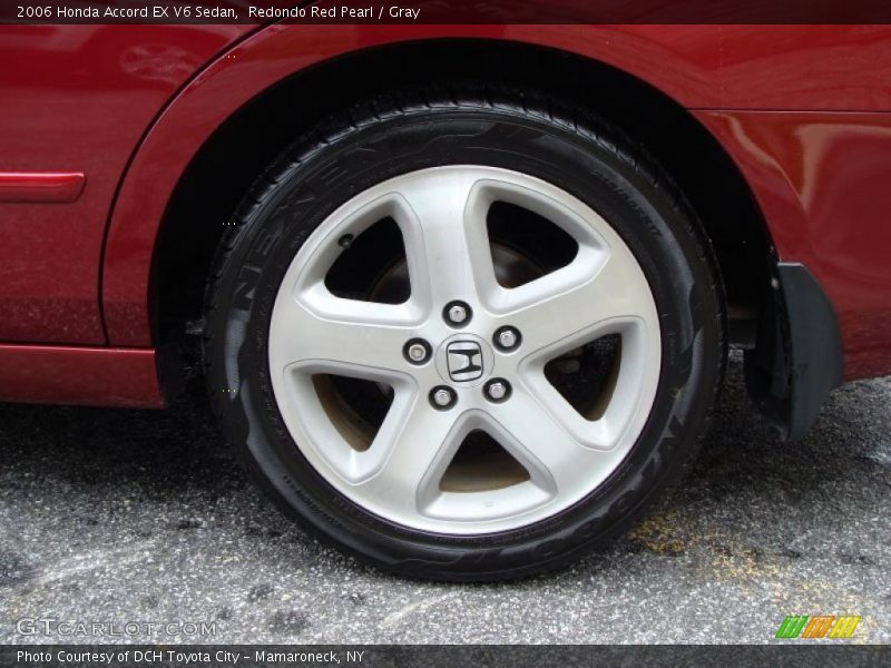 Redondo Red Pearl / Gray 2006 Honda Accord EX V6 Sedan