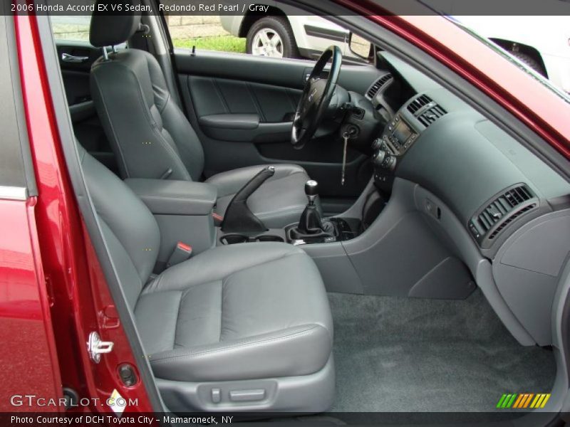 Redondo Red Pearl / Gray 2006 Honda Accord EX V6 Sedan