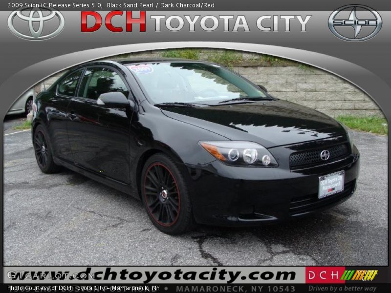 Black Sand Pearl / Dark Charcoal/Red 2009 Scion tC Release Series 5.0