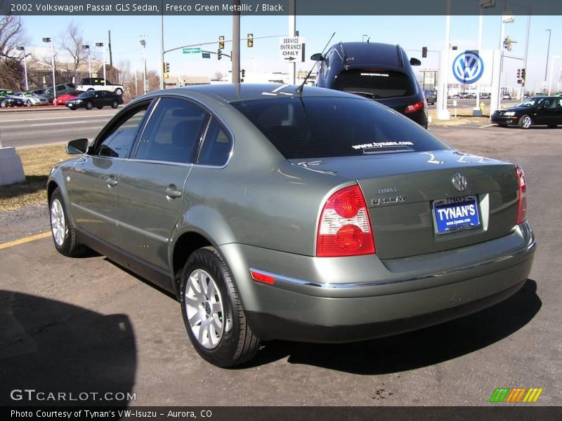 Fresco Green Metallic / Black 2002 Volkswagen Passat GLS Sedan