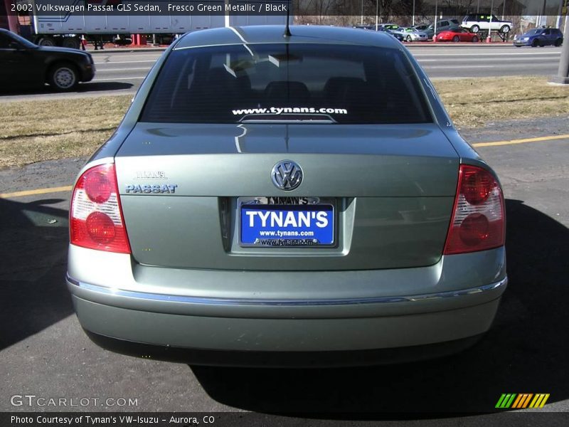 Fresco Green Metallic / Black 2002 Volkswagen Passat GLS Sedan