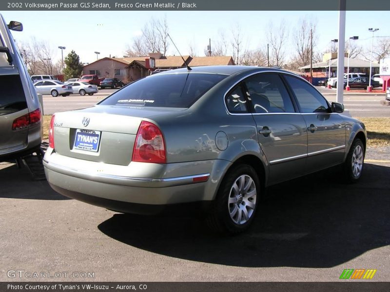 Fresco Green Metallic / Black 2002 Volkswagen Passat GLS Sedan