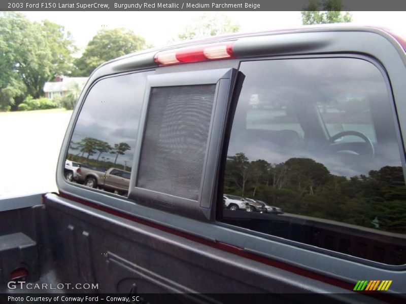 Burgundy Red Metallic / Medium Parchment Beige 2003 Ford F150 Lariat SuperCrew