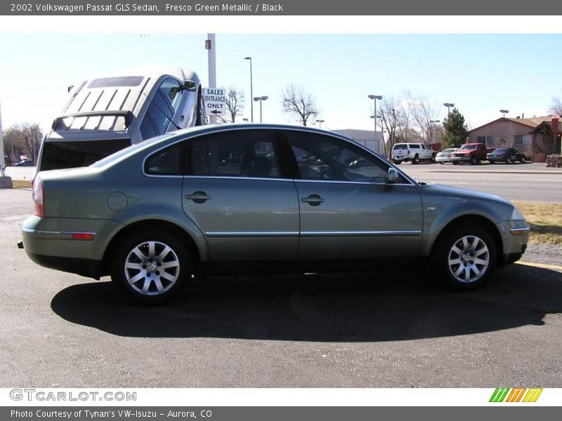 Fresco Green Metallic / Black 2002 Volkswagen Passat GLS Sedan