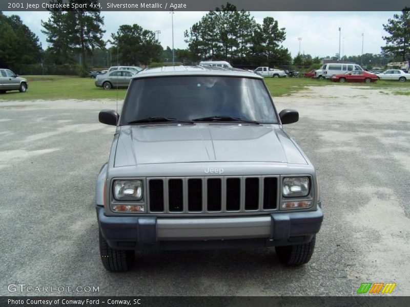 Silverstone Metallic / Agate 2001 Jeep Cherokee Sport 4x4