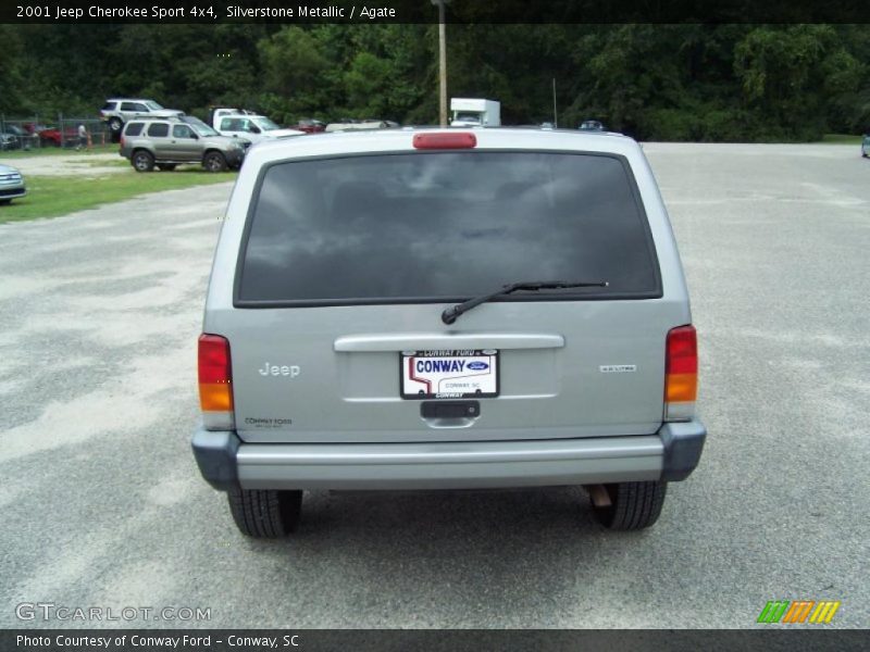 Silverstone Metallic / Agate 2001 Jeep Cherokee Sport 4x4