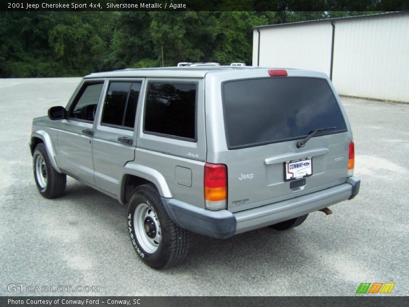 Silverstone Metallic / Agate 2001 Jeep Cherokee Sport 4x4