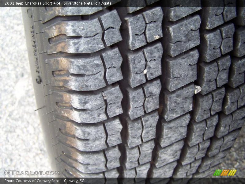 Silverstone Metallic / Agate 2001 Jeep Cherokee Sport 4x4