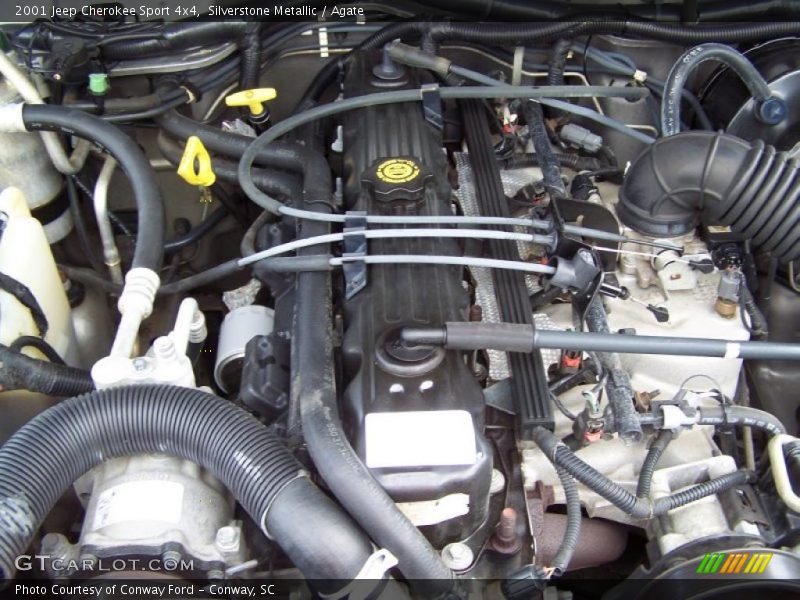 Silverstone Metallic / Agate 2001 Jeep Cherokee Sport 4x4