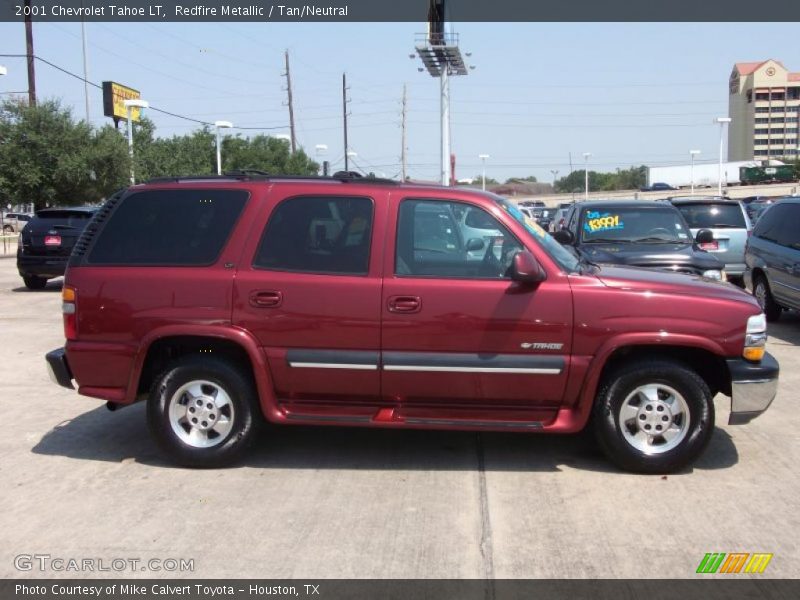 Redfire Metallic / Tan/Neutral 2001 Chevrolet Tahoe LT
