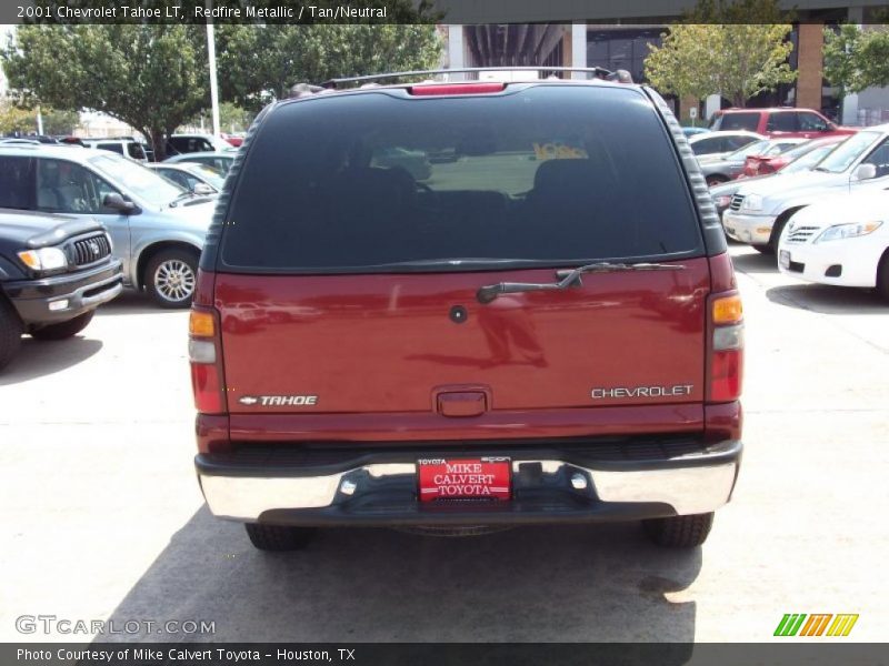 Redfire Metallic / Tan/Neutral 2001 Chevrolet Tahoe LT