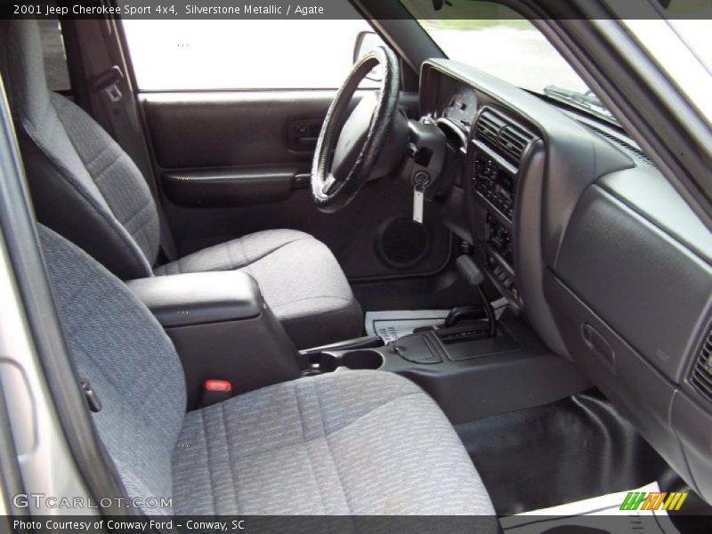 Silverstone Metallic / Agate 2001 Jeep Cherokee Sport 4x4