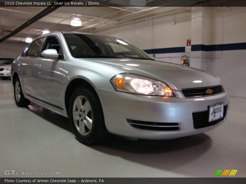 Silver Ice Metallic / Ebony 2010 Chevrolet Impala LS