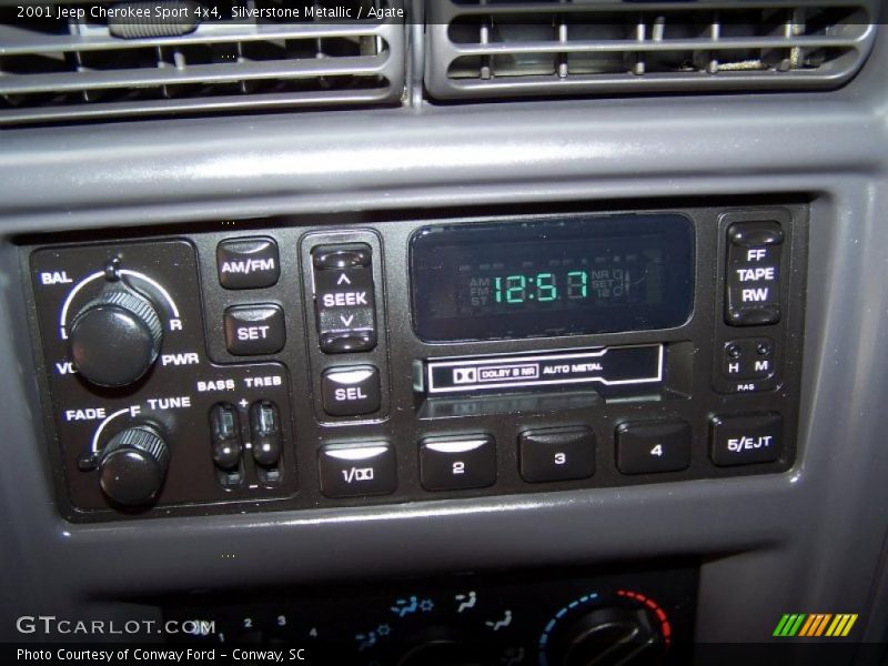 Silverstone Metallic / Agate 2001 Jeep Cherokee Sport 4x4